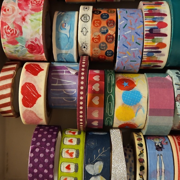 WASHI TAPE BUNDLE Assorted themes and designs Full & Opened Rolls Journals Cards - Picture 5 of 6